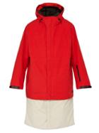 Matchesfashion.com Templa - 3l Tombra Cotton Blend Coat - Mens - Red