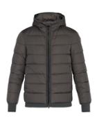 Matchesfashion.com Herno - Hooded Down Filled Coat - Mens - Grey