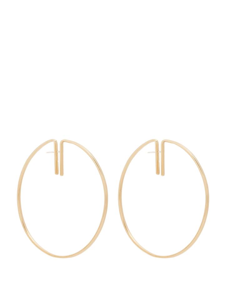 Fay Andrada Rako Hoop Brass Earrings