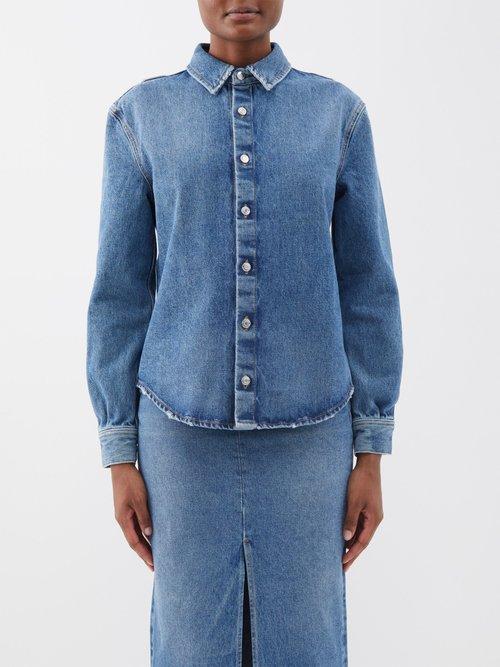 Armarium - Erin Denim Shirt - Womens - Mid Blue