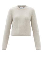 Raey - Alpaca-blend Ribbed Sweater - Womens - Light Grey