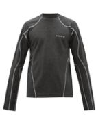 Matchesfashion.com Gmbh - Long Sleeved Wool Blend T Shirt - Mens - Dark Grey