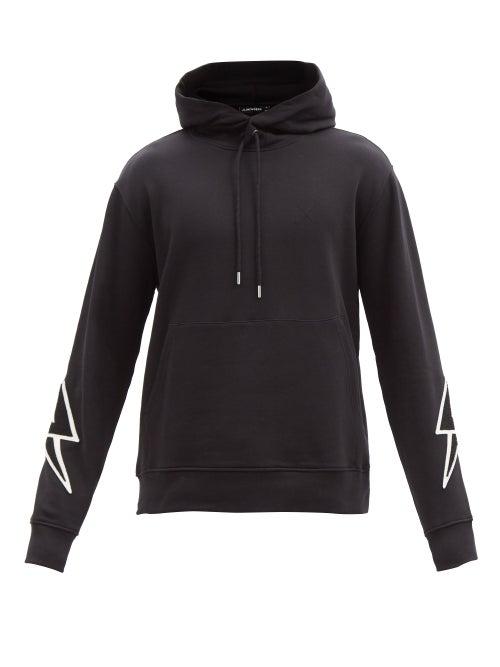 J.lindeberg - Jl Strike Cotton-jersey Hooded Sweatshirt - Mens - Black