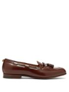 Matchesfashion.com Gucci - Loomis Leather Tassel Loafers - Mens - Brown