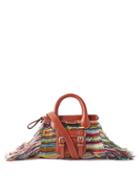 Chlo - Edith Small Striped Recycled-cashmere Handbag - Womens - Multi
