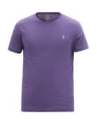 Mens Rtw Polo Ralph Lauren - Logo-embroidered Cotton-jersey T-shirt - Mens - Purple