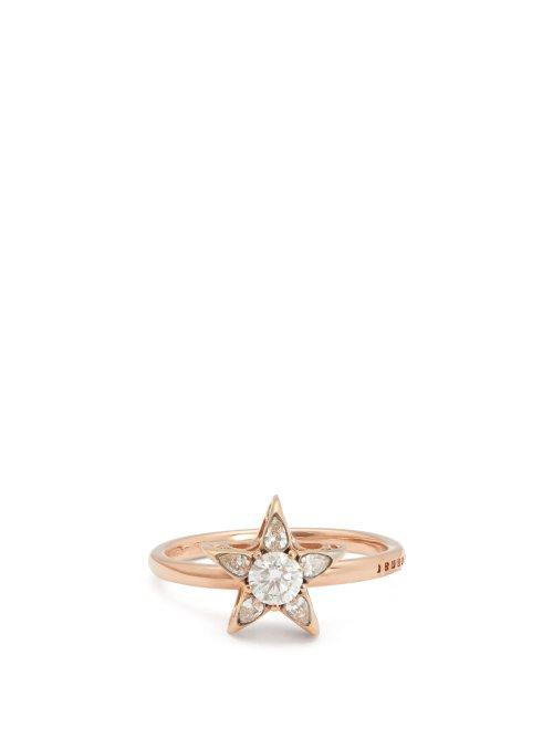 Matchesfashion.com Selim Mouzannar - Istanbul 18kt Rose Gold Diamond Ring - Womens - Diamond