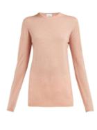 Matchesfashion.com Raey - Longline Fine Knit Cashmere Sweater - Womens - Pink