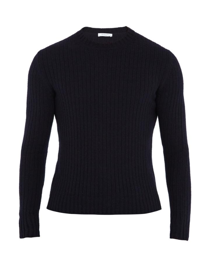 Boglioli Ribbed-knit Wool-blend Sweater