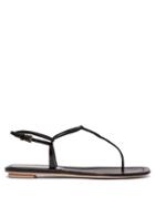 Matchesfashion.com Prada - Ankle Strap Patent Leather Sandals - Womens - Black