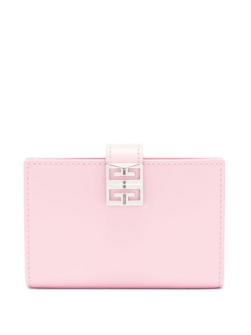 Ladies Accessories Givenchy - 4g Leather Bi-fold Cardholder - Womens - Pink