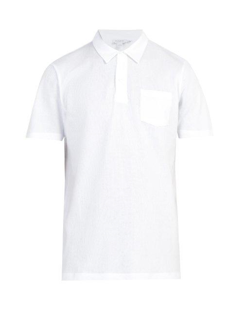 Matchesfashion.com Sunspel - Riviera Cotton Piqu Polo Shirt - Mens - White