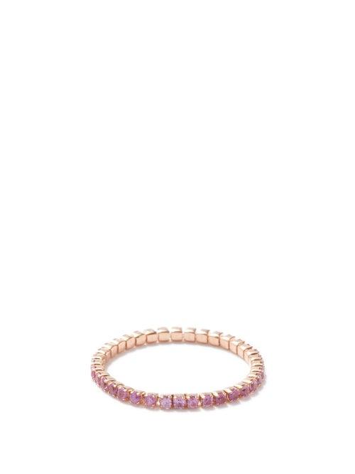 Shay - Thread Sapphire & 18kt Rose-gold Ring - Womens - Rose Gold