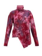 Matchesfashion.com Marques'almeida - Roll-neck Bleached Asymmetric Jersey Sweater - Womens - Multi