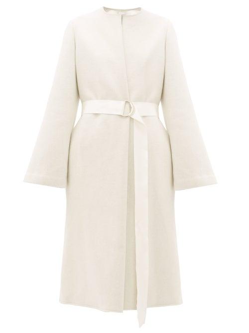 Matchesfashion.com Carl Kapp - Proteus Double Faced Wool Blend Coat - Womens - Cream