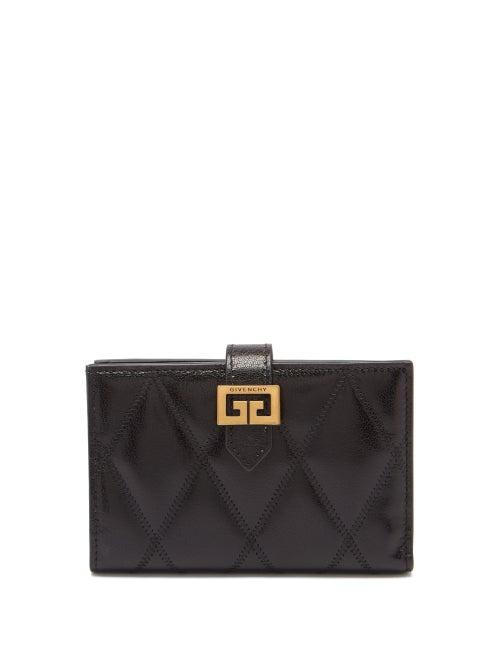 Matchesfashion.com Givenchy - Gv3 Quilted-leather Wallet - Womens - Black