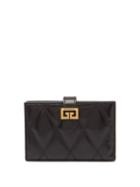 Matchesfashion.com Givenchy - Gv3 Quilted-leather Wallet - Womens - Black