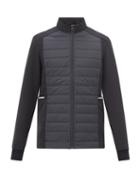 J.lindeberg - Kenny Jersey And Quilted-shell Golf Jacket - Mens - Black