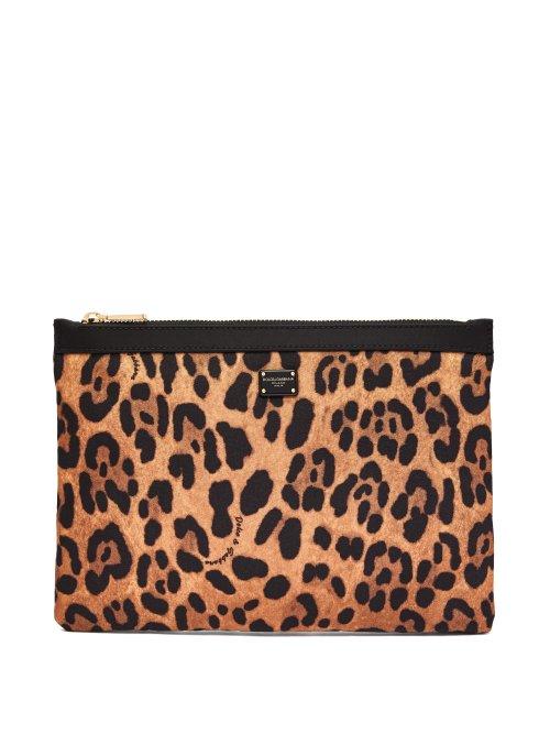 Matchesfashion.com Dolce & Gabbana - Small Leopard Print Pouch - Womens - Leopard