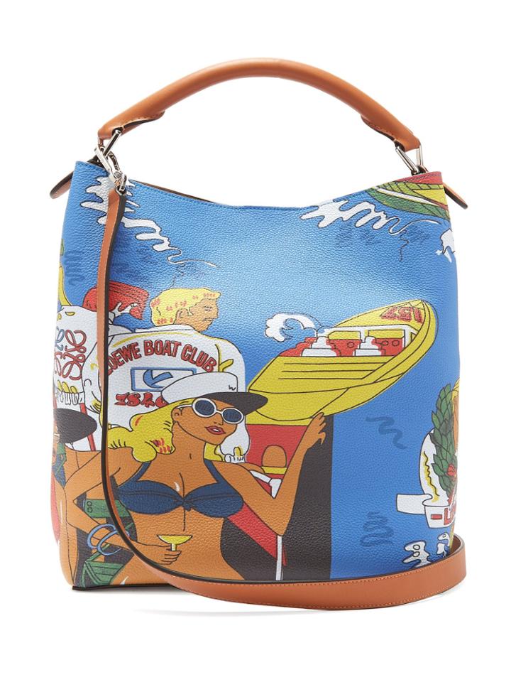 Loewe T Bucket Holiday Leather Bag