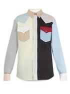 Matchesfashion.com Calvin Klein 205w39nyc - Western Block Colour Cotton Shirt - Mens - Multi