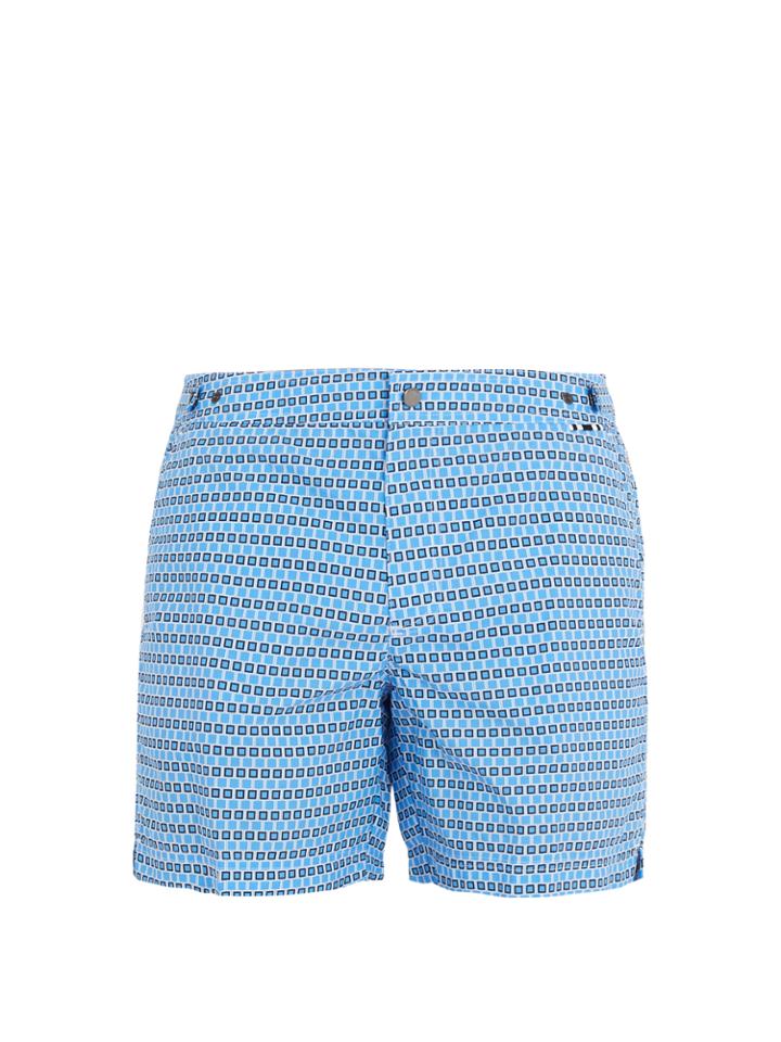 Dan Ward Palma Square-print Swim Shorts