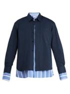 Vetements Double-layered Patch-pocket Cotton Shirt