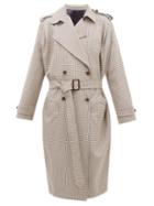 Matchesfashion.com Blaz Milano - Wait Houndstooth Wool-blend Coat - Womens - Brown Multi