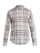 Burberry Single-cuff Checked Cotton Shirt