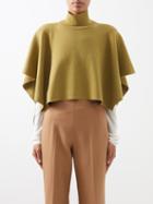 Johnstons Of Elgin - Wool Shawl - Womens - Khaki