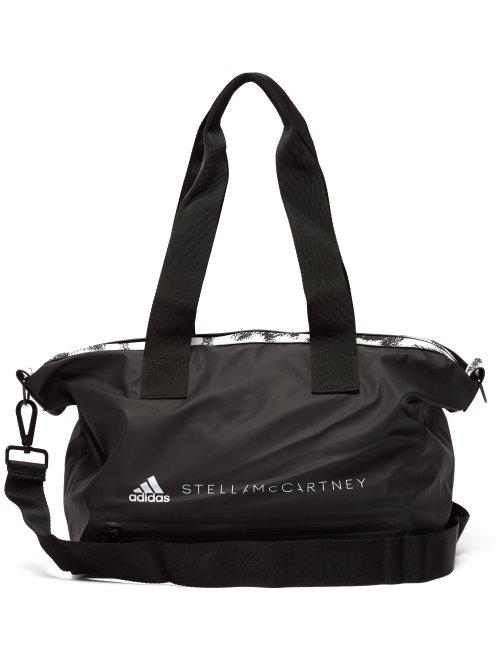 Matchesfashion.com Adidas By Stella Mccartney - Small Leopard Trim Studio Bag - Womens - Black Multi