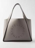 Stella Mccartney - Perforated-logo Faux-leather Tote Bag - Womens - Grey