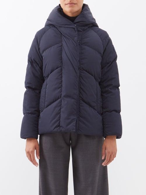 Canada Goose - Marlow Quilted Down Hooded Jacket - Womens - Navy