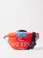 Jw Anderson - Elephant-logo Print Nylon Belt Bag - Mens - Red Multi