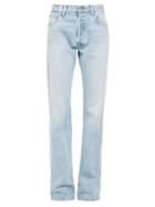 Matchesfashion.com The Attico - Straight-leg Washed Denim Jeans - Womens - Light Denim