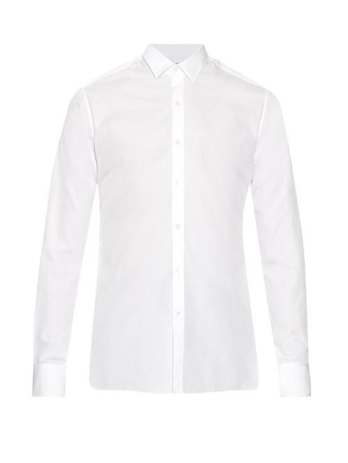 Lanvin Button-cuff Cotton-poplin Shirt