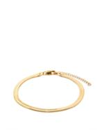 Ladies Jewellery Fallon - Hailey 18kt Gold-plated Herringbone Anklet - Womens - Gold