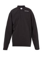 Vetements Long-sleeved Logo-print Piqu Polo Shirt