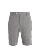 Moncler Gamme Bleu Slim-leg Cotton-seersucker Shorts