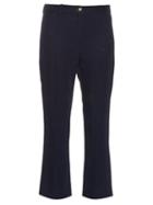 Matchesfashion.com Sies Marjan - Kick Flare Cropped Trousers - Womens - Navy