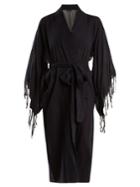 Su Kimo Waist-tie Tassel-trimmed Cotton Cover-up