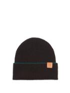 Matchesfashion.com Loewe - Anagram-patch Wool Beanie Hat - Womens - Black