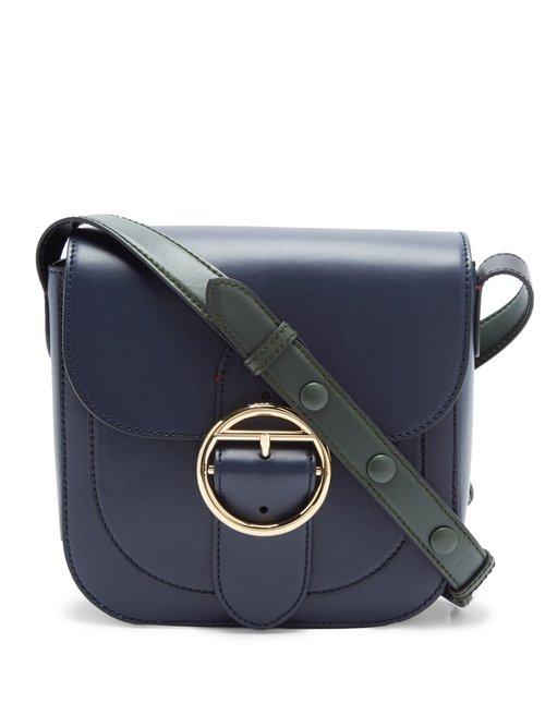 Matchesfashion.com Joseph - Knight Leather Cross Body Bag - Womens - Navy