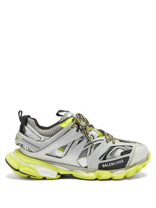 Matchesfashion.com Balenciaga - Track Panelled Trainers - Mens - Silver Multi