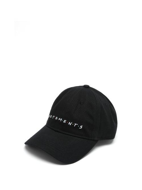 Matchesfashion.com Vetements - Friendly Logo-embroidered Baseball Cap - Mens - Black