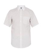 Matchesfashion.com Stella Mccartney - Grid Check Short Sleeved Cotton Shirt - Mens - White