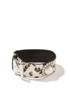 Alessandra Rich - Pearl And Crystal-embellished Snake-effect Choker - Womens - Grey Multi