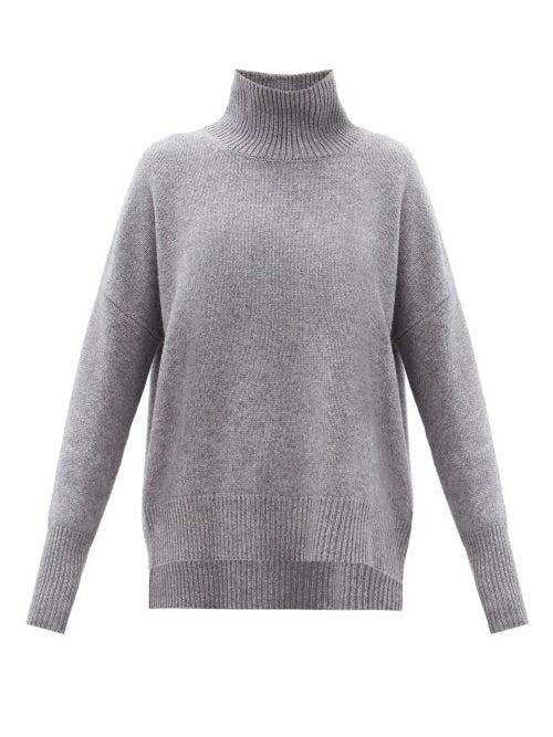 Matchesfashion.com Lisa Yang - Heidi Roll-neck Cashmere Sweater - Womens - Grey