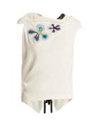 Matchesfashion.com Roland Mouret - Eugene Embroidered Sleeveless Top - Womens - White Multi