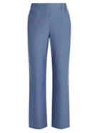 Muveil Lip-print Straight-leg Trousers